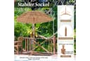 COSTWAY Sonnenschirm Hawaii neigbar mit klappbarem Stützfuß Bild 4