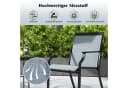 COSTWAY Gartenstuhl 2er Set 50 cm breitere Sitzfläche mit Armlehne Bild 1
