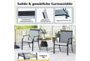 COSTWAY Gartenstuhl 2er Set 50 cm breitere Sitzfläche mit Armlehne Bild 3