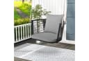 COSTWAY Hängesessel Rattan grau mit Kissen Bild 1