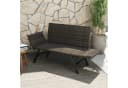 COSTWAY 4-in-1 Gartenbank Terrassensofa Grau Wetterfest Bild 2