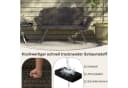 COSTWAY 4-in-1 Gartenbank Terrassensofa Grau Wetterfest Bild 3