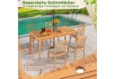 COSTWAY Gartentisch Akazienholz 6 Personen Bild 3