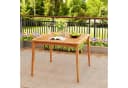 COSTWAY Gartentisch 100 cm Akazienholz Quadratisch Bild 1