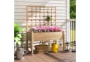 COSTWAY Blumenkasten Hochbeet mit Rankgitter Bild 1