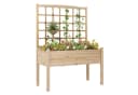 COSTWAY Blumenkasten Hochbeet mit Rankgitter Bild 2