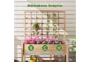 COSTWAY Blumenkasten Hochbeet mit Rankgitter Bild 3
