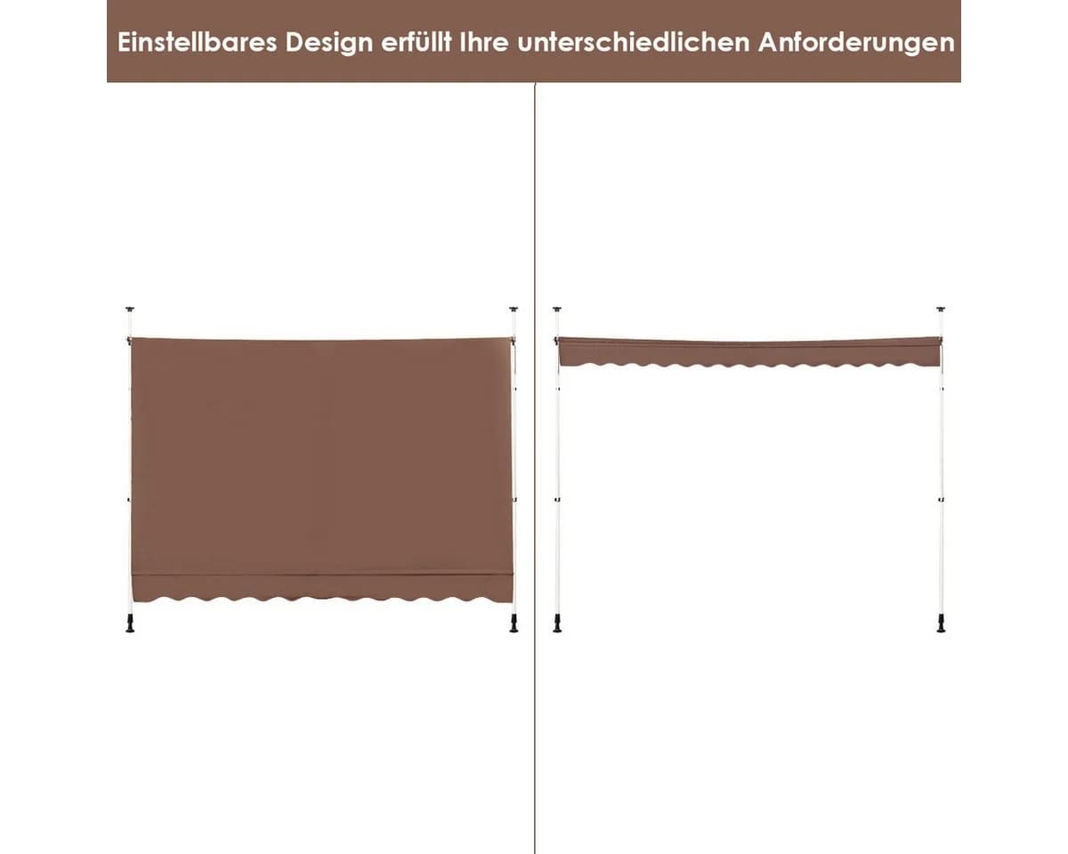 KOMFOTTEU Klemmmarkise Sonnenschutz ohne Bohren - Bild 4