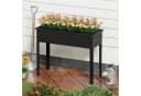 COSTWAY Hochbeet Metall Schwarz 100x40x80cm Bild 1