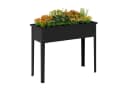 COSTWAY Hochbeet Metall Schwarz 100x40x80cm Bild 2