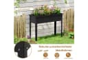 COSTWAY Hochbeet Metall Schwarz 100x40x80cm Bild 3