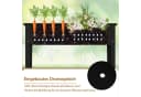 COSTWAY Hochbeet Metall Schwarz 100x40x80cm Bild 4