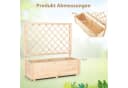 COSTWAY Hochbeet mit Rankgitter Kiefernholz Natur Bild 4