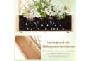 COSTWAY Hochbeet mit Rankgitter Kiefernholz Natur Bild 5