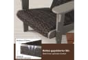COSTWAY Adirondack Gartenstuhl Braun HDPE Rattan gepolstert Bild 4