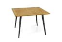 COSTWAY Gartentisch Akazienholz mit Schirmloch 107x107cm Balkontisch rechteckig Bild 2