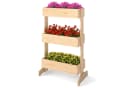 COSTWAY Blumenkasten 3-stufig Hochbeet Kiefernholz Natur Bild 2