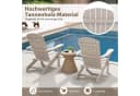 COSTWAY Gartenstuhl (2 St.) Adirondack Stuhl Klappbar Grau Holz Bild 3