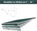 KOMFOTTEU Gelenkarmmarkise Sonnenschutz Anti-UV & Wasserfest 4x2,5m Bild 3