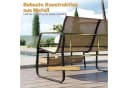 COSTWAY Balkonset 2-tlg. Terrassenmöbel Couchtisch-Set mit 2 Fächern Bild 4