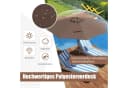 COSTWAY Sonnenschirm 250x250 cm Braun mit Kurbel Bild 1