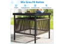 COSTWAY Gartentisch Beistelltisch Rattan mit Schirmloch Bild 4