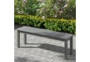 COSTWAY Gartenbank 140cm Grau HDPE wetterfest Bild 1
