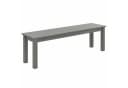 COSTWAY Gartenbank 140cm Grau HDPE wetterfest Bild 2