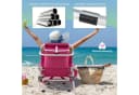 COSTWAY Campingstuhl Rosa 5-fach verstellbar Bild 4