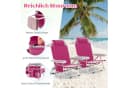COSTWAY Campingstuhl Rosa 5-fach verstellbar Bild 5