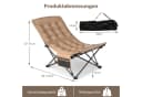 COSTWAY Campingstuhl bis 225kg belastbar, Klappstuhl einstellbar & faltbar Bild 1