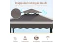 COSTWAY Grillpavillon 3-teiliges Bar-Set Gartenpavillon mit 2 Barhockern Bild 5