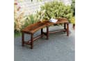 COSTWAY Gartenbank 3-Sitzer Holzbank bis 360 kg belastbar Bild 1