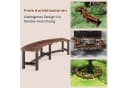 COSTWAY Gartenbank 3-Sitzer Holzbank bis 360 kg belastbar Bild 4
