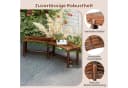COSTWAY Gartenbank 3-Sitzer Holzbank bis 360 kg belastbar Bild 5