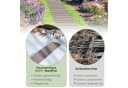 COSTWAY Gartensteg Grau Aufrollbar HDPE Bild 1