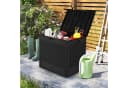 COSTWAY Auflagenbox 96L Braun Wetterfest Bild 3
