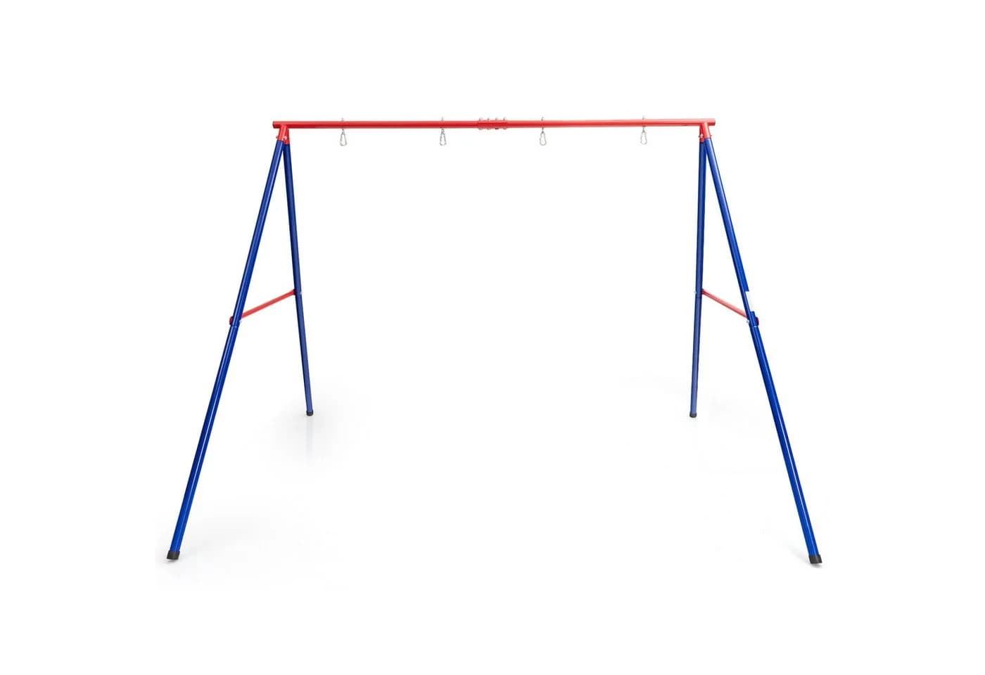 KOMFOTTEU Schaukelgestell Metall 250kg Blau Rot - Bild 2
