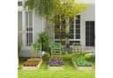 COSTWAY Hochbeet mit Rankgitter, Blumenkasten aus Tannenholz Bild 1