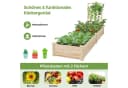 COSTWAY Hochbeet mit Rankgitter, Blumenkasten aus Tannenholz Bild 4