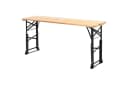 COSTWAY Gartentisch Klappbar & Höhenverstellbar Holz Metall Bild 2
