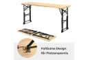 COSTWAY Gartentisch Klappbar & Höhenverstellbar Holz Metall Bild 5