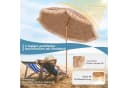 KOMFOTTEU Sonnenschirm mit Strohdach & Neigefunktion Bild 5