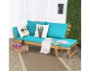 COSTWAY Gartenbank 4-in-1 XXL Akazienholz Bild 5