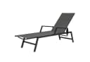 COSTWAY Gartenliege Rattan 5-fach verstellbar Braun Bild 2