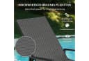 COSTWAY Gartenliege Rattan 5-fach verstellbar Braun Bild 3