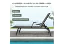 COSTWAY Gartenliege Rattan 5-fach verstellbar Braun Bild 4