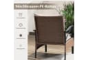 COSTWAY Gartenlounge-Set 5-tlg. mit Beistelltisch, Ottomanen, Kissen Bild 3