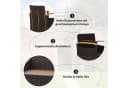KOMFOTTEU Balkonset 3-teilig PE-Rattan Akazienholz Braun Bild 4