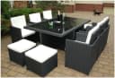 Ragnarök Möbel-Design Garten-Essgruppe Heimdall Polyrattan Alu Bild 2